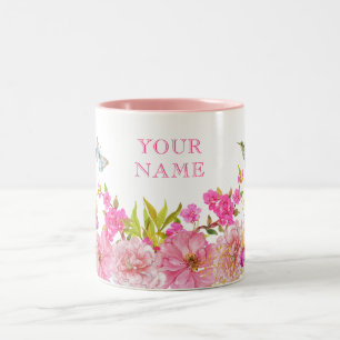 Rosa tropischer individuelle Name der Flora Zweifarbige Tasse