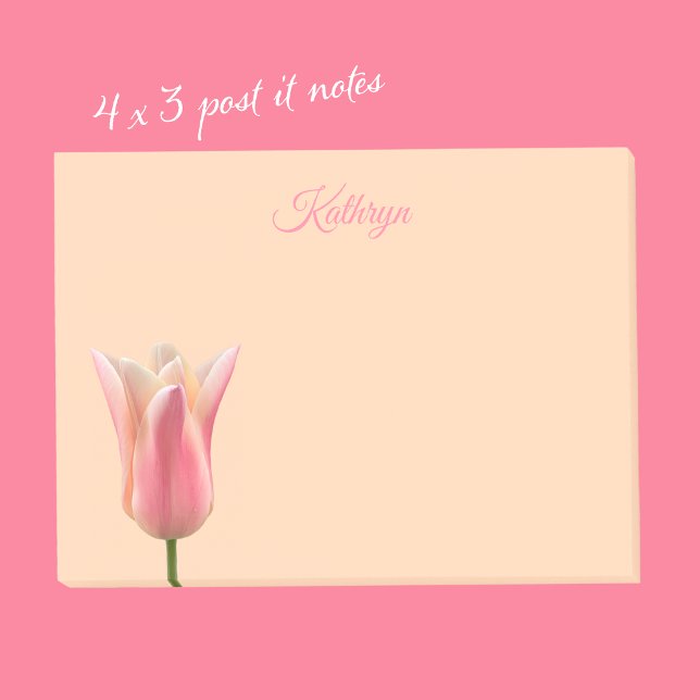 Rosa Tulpe Benutzername Post-it-Notizen Post-it Klebezettel (Von Creator hochgeladen)
