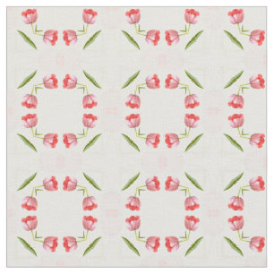 Rosa Tulpe-geometrisches Kaleidoskop-mit Stoff