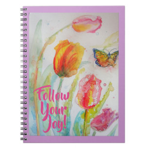 Rosa Tulpe Tulpen Blumen Notizbuch Notizblock