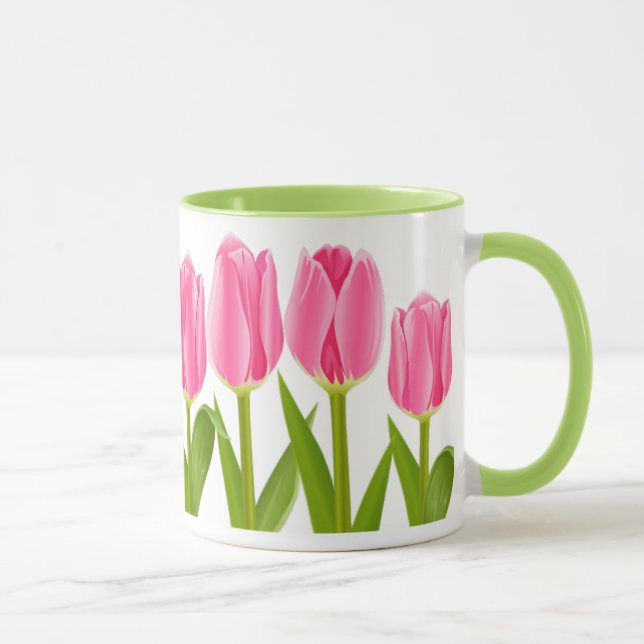 Rosa Tulpekaffee-Tasse Tasse (Rechts)