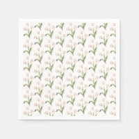 Rosa Tulpen Aquarell Blumen Baby Shower