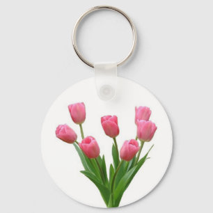 rosa Tulpen - kundengerecht Schlüsselanhänger