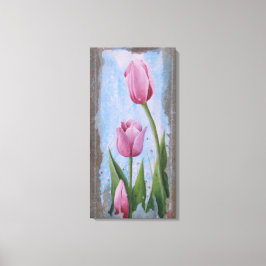 Rosa Tulpen Leinwanddruck