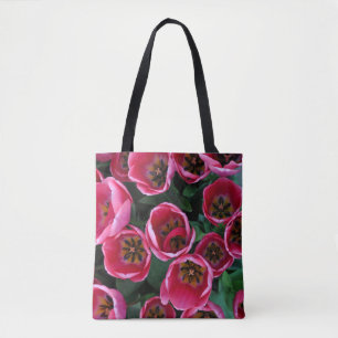 Rosa Tulpen Schönheit Tasche