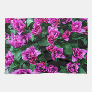 Rosa Tulpenblumen Geschirrtuch