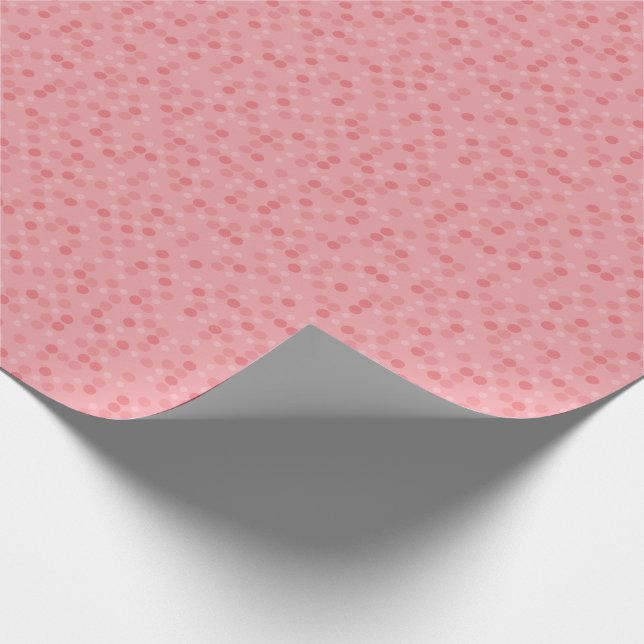 Rosa Tupfen Geschenkpapier (Ecke)