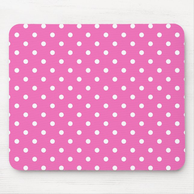 rosa Tupfen Mousepad (Vorne)