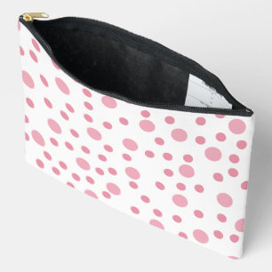 Rosa Tupfen-Socken Zubehörtasche