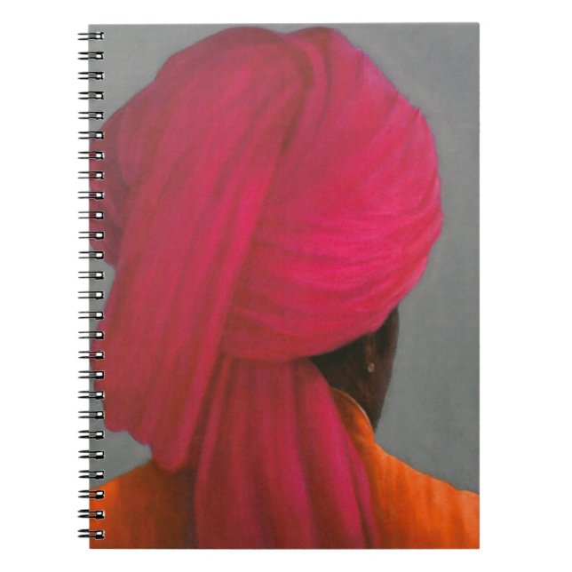 Rosa Turban Notizblock (Vorderseite)