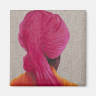 Rosa Turban-orange Jacke 2014 Magnet