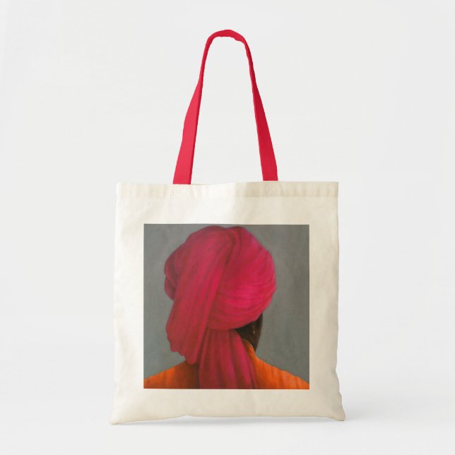 Rosa Turban Tragetasche (Vorne)