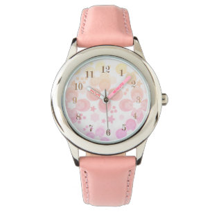 Rosa, türkis, blumenreich armbanduhr