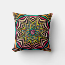 Rosa Türkis Orange Abstrakt Stars Geometrisch