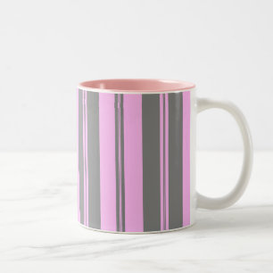 Rosa u. Grau Zweifarbige Tasse