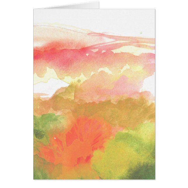 Rosa-u. Grün-BlumenAquarell (Vorne)