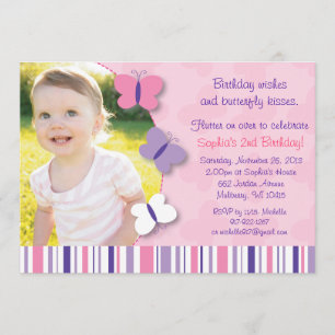 Rosa u. lila einladung