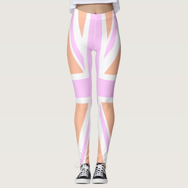 Rosa u. orange leggings (Vorderseite)