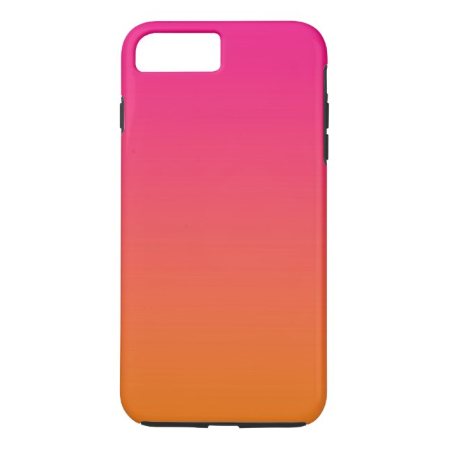 Rosa u. orange Ombre Case-Mate iPhone Hülle (Rückseite)