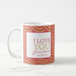 Rosa u. orange Strudel-Tasse $15,95 Kaffeetasse