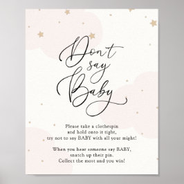 Rosa über dem Mond Sage kein Baby Game Poster