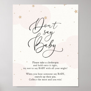 Rosa über dem Mond Sage kein Baby Game Poster