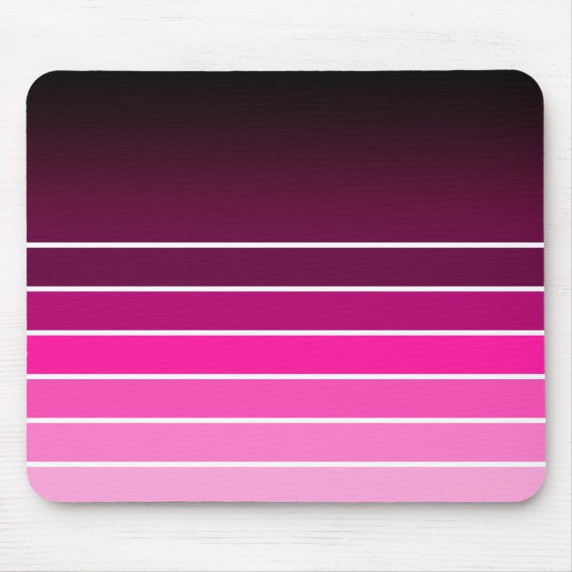 rosa Uhr Mousepad (Vorne)