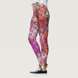 rosa und 3D oder dreieckig Leggings