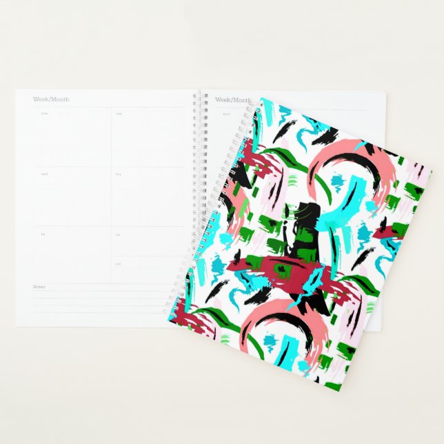 Rosa und Aqua abstrakt Planer (Anzeige)