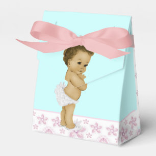 Rosa und Aquamarine afrikanische Kindermädchendusc Geschenkschachtel