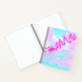 rosa und blau, Abstrakt Notizbuch