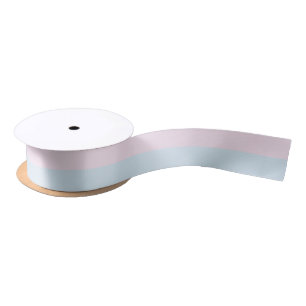 Rosa und Blau Streifen Satinband
