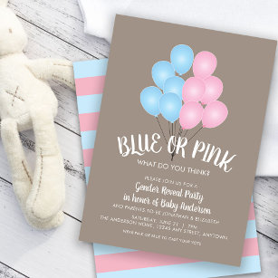 Rosa und blaue Balkone Geschlechtsverkehr Party Einladung