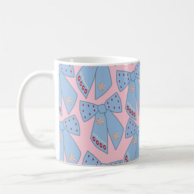 Rosa und blaue Bogen Kaffeetasse (Links)