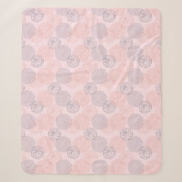 Rosa und blaue Dahlias Sherpa Blanket Sherpadecke
