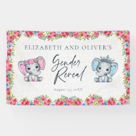 Rosa und blaue Elefanten-Rose Geschlechtsverkehr Banner