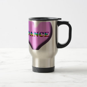 Rosa und blaue Herz TANZ Geschenke für Tänzer! Reisebecher
