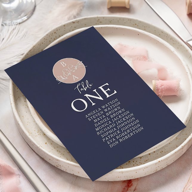 Rosa und blaue Hochzeitskarte (Von Creator hochgeladen)