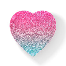 Rosa und blaue Imitate Glitzer Modernes Herz