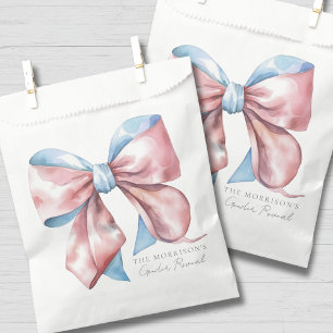 Rosa und blaue Kuh-Geschlechtsübersicht Geschenktütchen
