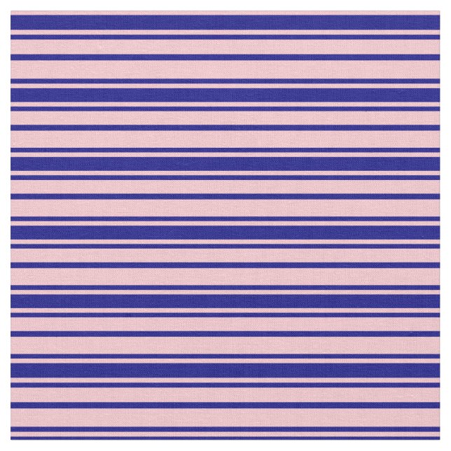 Rosa und blaue Linien Stoff (Nahaufnahme)