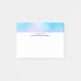 Rosa und blaue Pastellfarben Gradient Sky Post-it Klebezettel