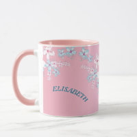 Rosa und blaue Sakura japanische Kirschblüte