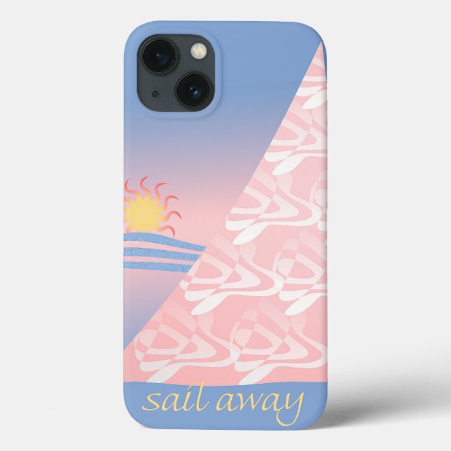 Rosa und blaue Segel weg Case-Mate iPhone Hülle (Rückseite)