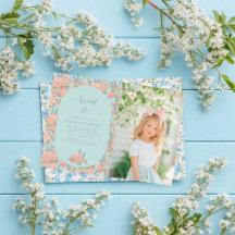 Rosa und blaue Shabby Chicen Geburtstag