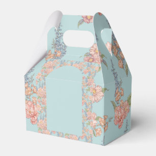 Rosa und blaue Shabby Chicen Geschenkschachtel