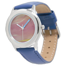 Rosa und Blaue Uhr