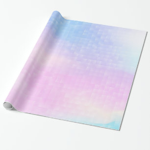 Rosa und blaue Untergründe Geschenkpapier