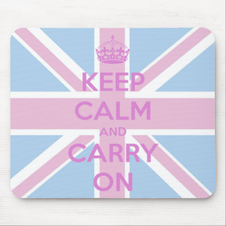 Rosa und blauer Gewerkschafts-Jack Mousepad