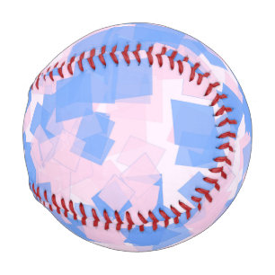 Rosa und Blauer Konfetti Baseball